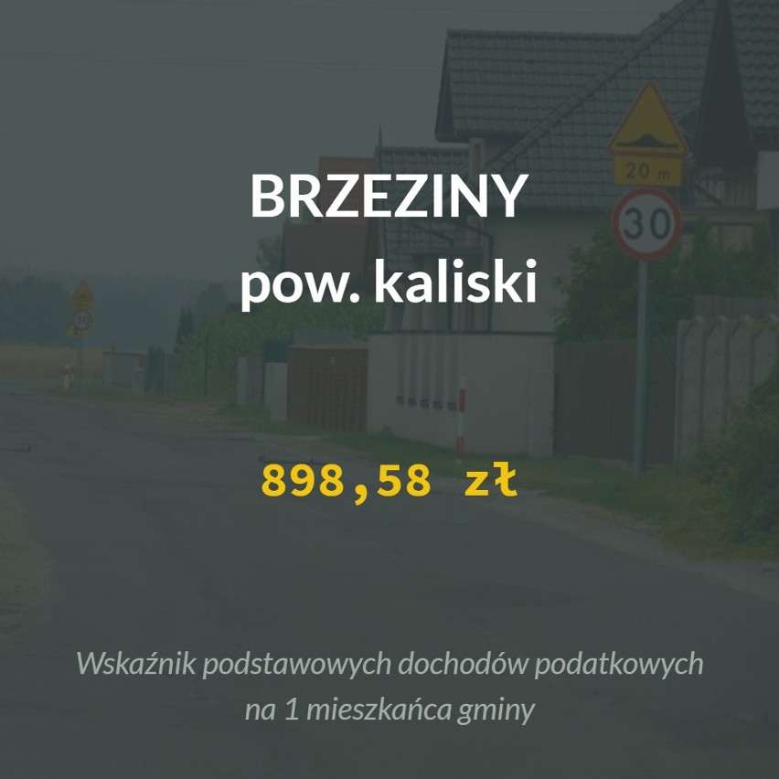 Ranking powstał na podstawie wskaźników dochodów podatkowych...