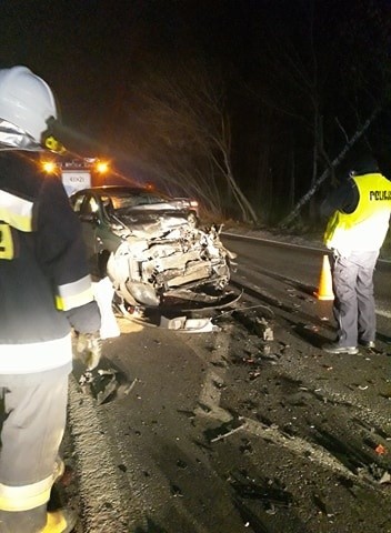 Wypadek w miejscowości Paprotnia