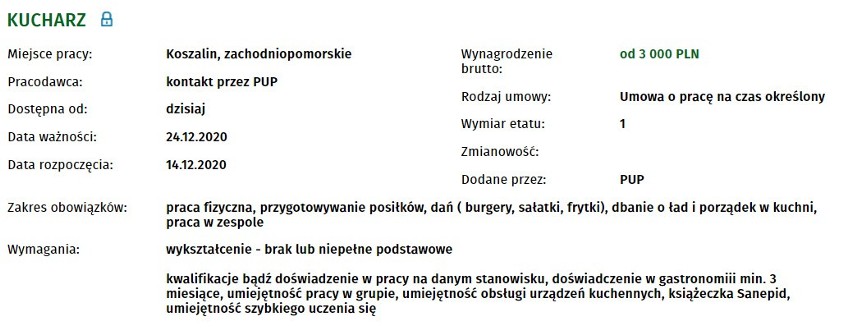Najnowsze oferty pracy w Koszalinie. Sprawdź ogłoszenia: warunki, zarobki, szczegóły