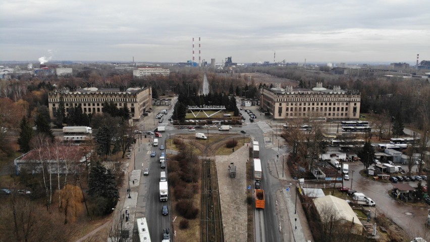 Widać już efekty prac przy budowie trasy S7 na terenie wschodniej części Krakowa [ZDJĘCIA Z DRONA]