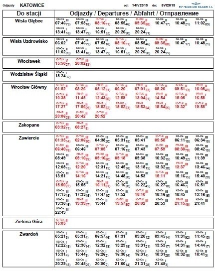 Nowy rozkład jazdy PKP: Poszeczególnym "wycinanym pociągom"...