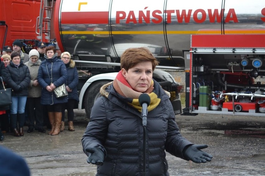 Premier Beata Szydło w Koniecpolu