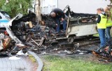 Dwaj mężczyźni żywcem spłonęli w pożarze przyczepy kempingowej w Stalowej Woli [NOWE FAKTY]