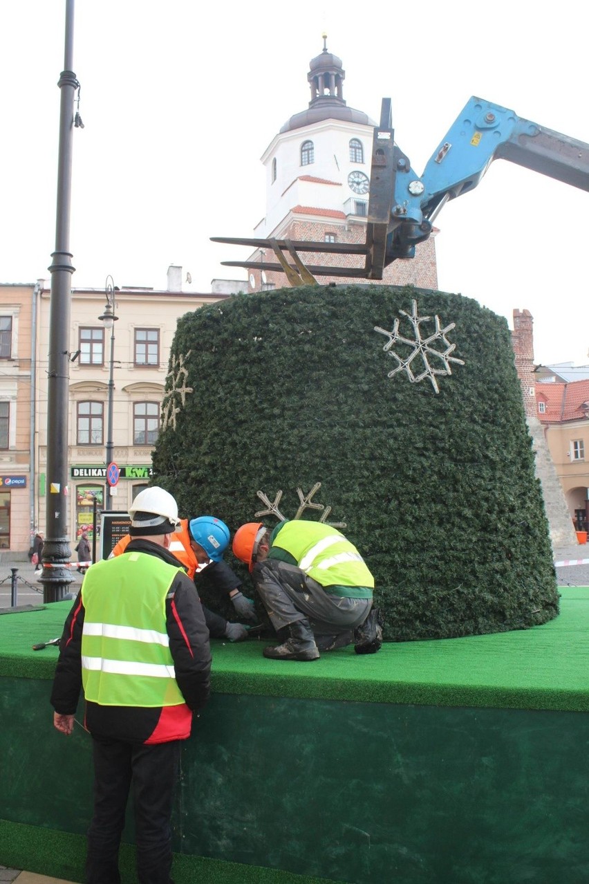 Choinka stanęła przed ratuszem. Święta coraz bliżej [ZDJĘCIA]