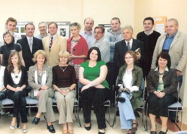 Uczestnicy II Nadwiślańskich Spotkaniach Medialnych w Bibliotece Pedagogicznej w Lipsku
