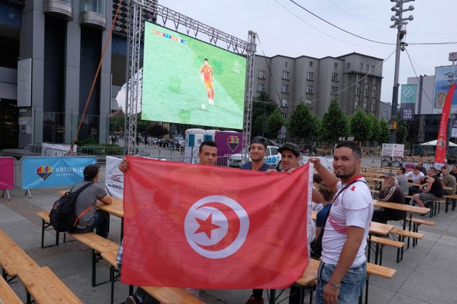 Na Rynku w Katowicach większość widzów kibicowała Tunezyjczykom