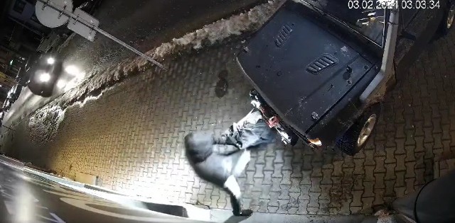 Kadr z napadu na lombard w Nowym Targu