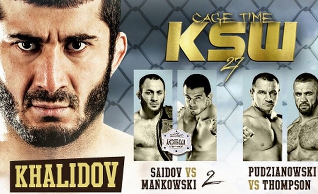 KSW 27 Cage Time. Mamed Khalidow - Maiquel Falcao, Mariusz Pudzianowski vs. Oli Thompson. Transmisja online na żywo w internecie za darmo