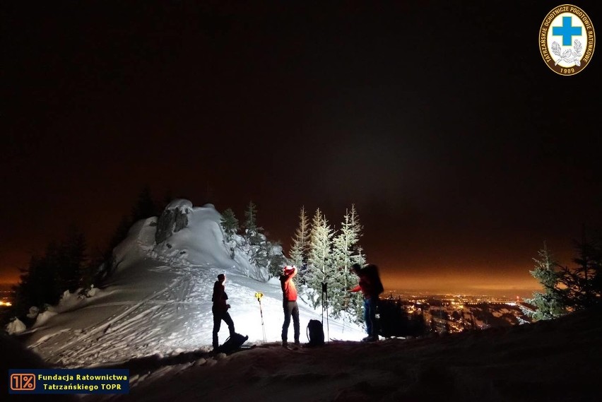 Nocna akcja ratunkowa w Tatrach. Turyści zgubili szlak [ZDJĘCIA]
