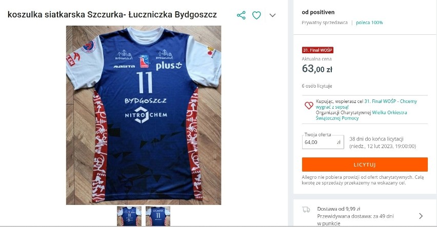 Koszulka siatkarska z numerem 11 Patryka Szczurka z drużyny...