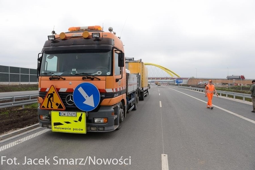 Autostrada A1 do Łodzi przed otwarciem