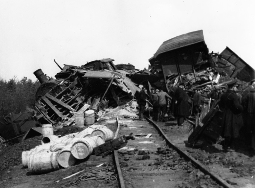 Katastrofa kolejowa pod Rogowem. Rok 1931.
