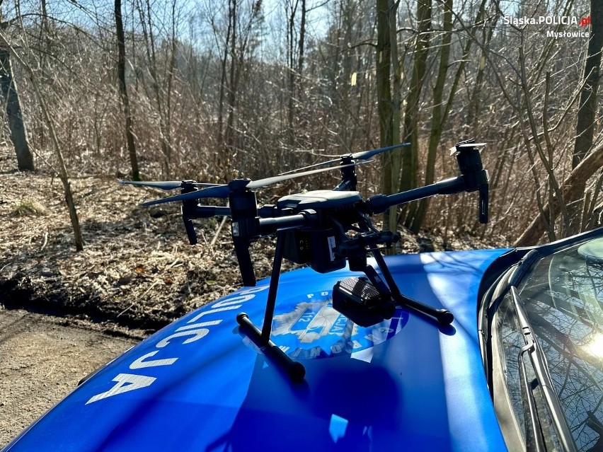 Policjanci z Mysłowic z wykorzystaniem drona ujawnili 77...