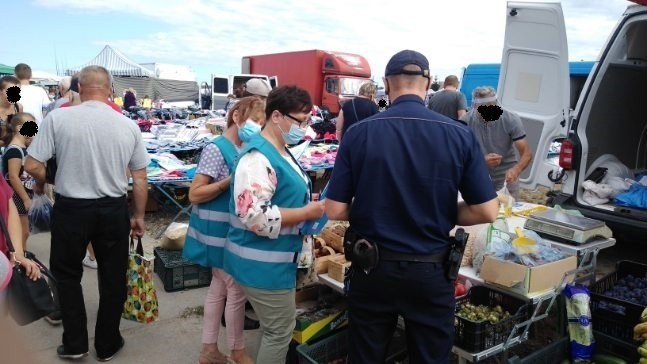 Ostrów Maz. Mandaty za brak maseczek. Wspólne działania policji i sanepidu