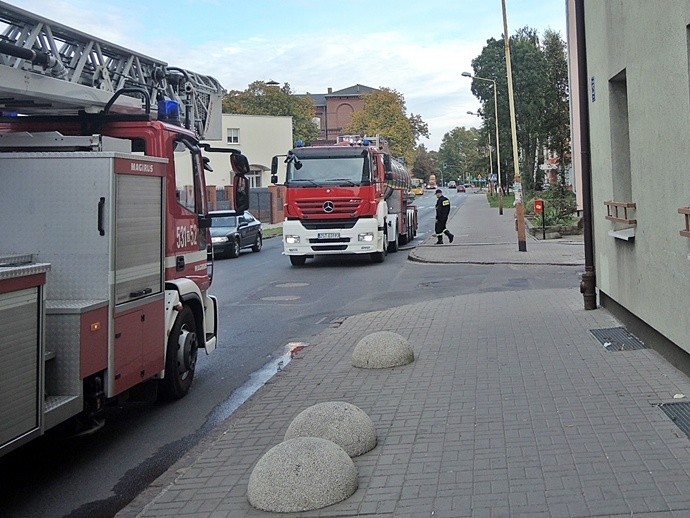 Pożar pustostanu na ul. Staszica w Stargardzie