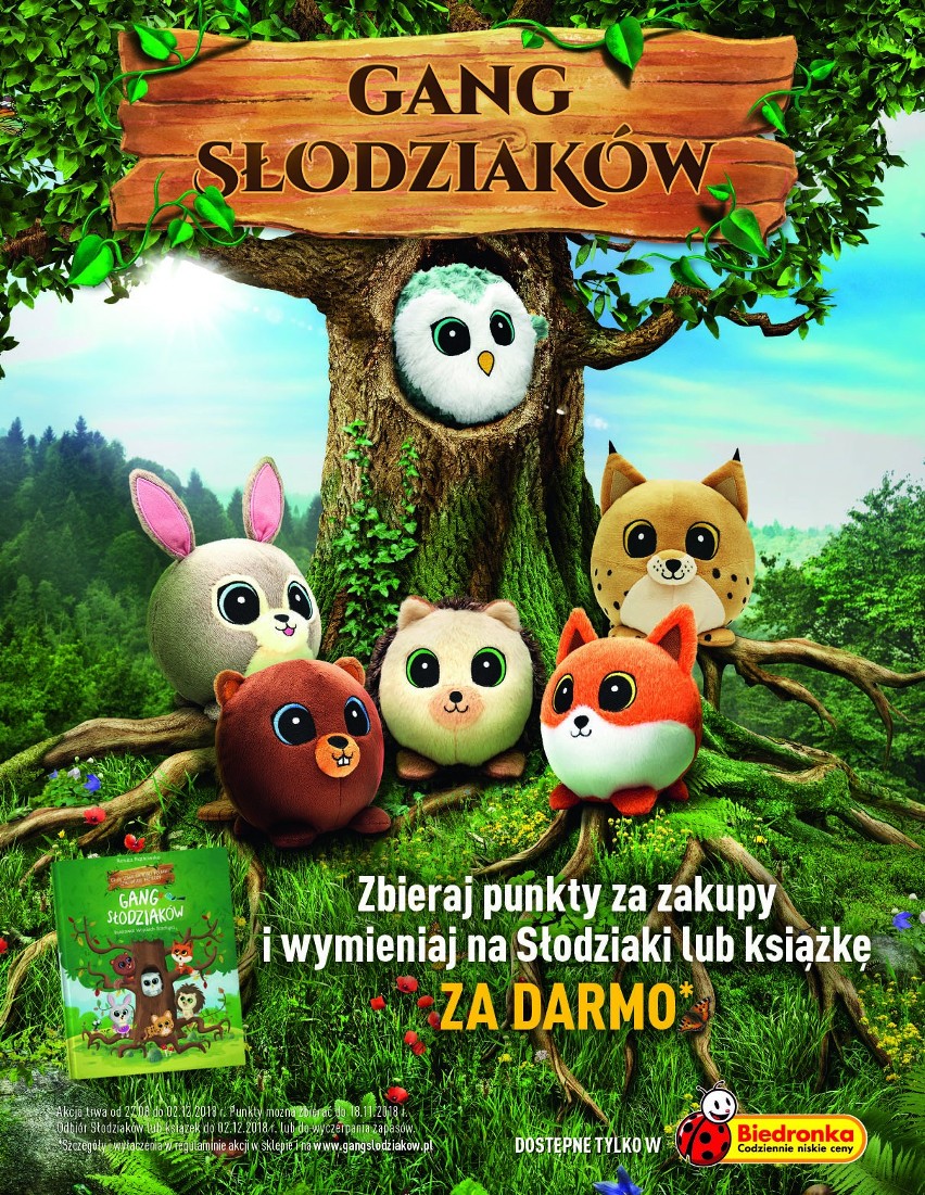 Gang Słodziaków - plakat akcji lojalnościowej Biedronki. Tak...