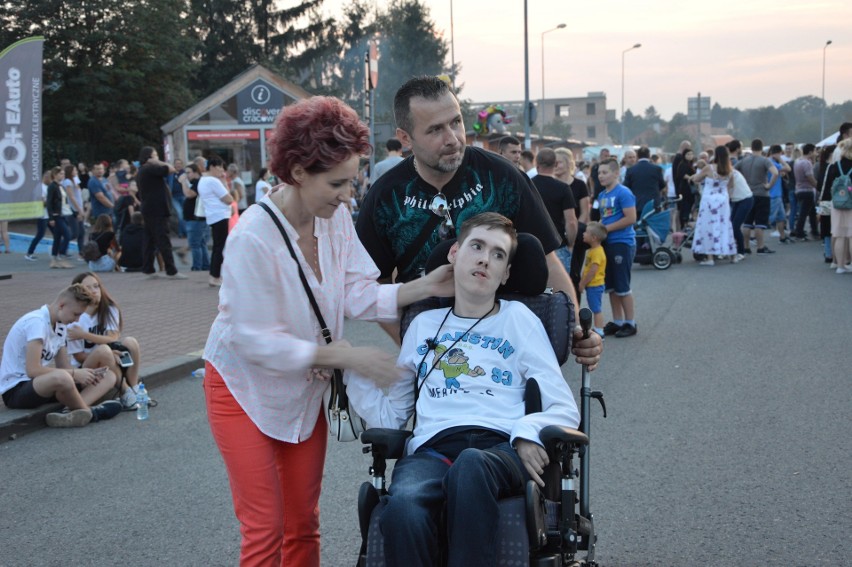 Marcel Danek z rodzicami podczas Dni Wieliczki 2018