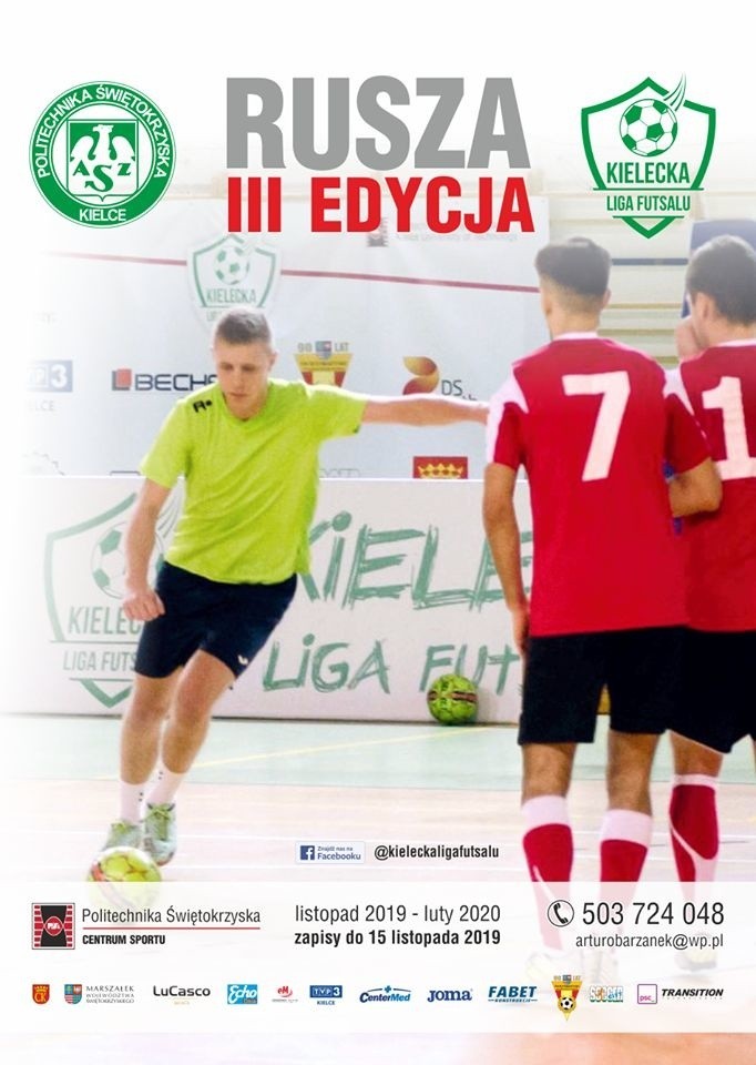 Można się zgłaszać do Kieleckiej Ligi Futsalu. Zaprasza AZS Politechnika Świętokrzyska