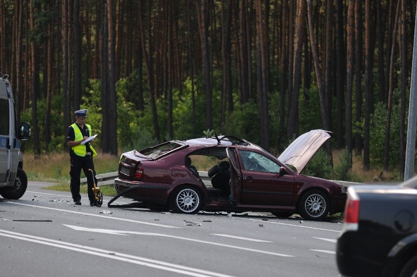 Do wypadku doszło na węźle w Glinkach na skrzyżowaniu drogi...