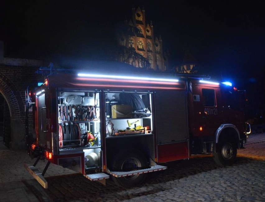 Pożar na Zamku Wysokim w Malborku