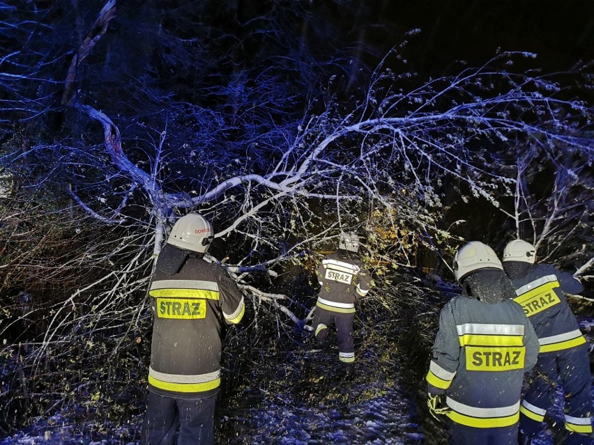 Nocna akcja strażaków na ul. Ryglickiej w Tuchowie