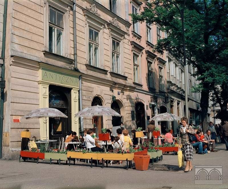 Kawiarnia Antyczna, Rynek Główny 38, lata 80. XX wieku