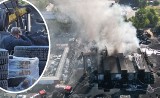 Pożar hali w Nowinach i milionowe straty! Cudem uniknięto gigantycznego zagrożenia. Zobaczcie zdjęcia i film z drona