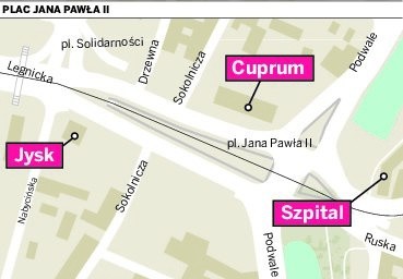 Bez szpitala i Cuprum. Pl. Jana Pawła II zmieni się nie do poznania (MAPA, WIZUALIZAJE)