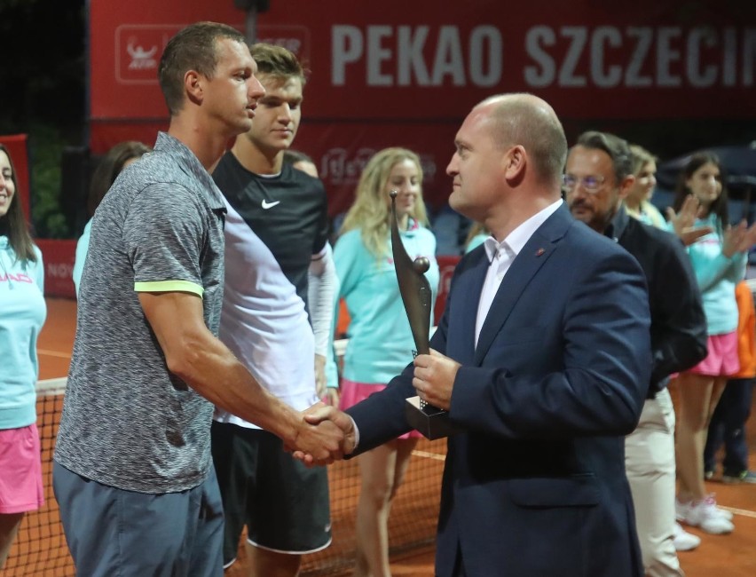 Filip Polasek i Karol Drzewiecki podczas Pekao Szczecin Open...