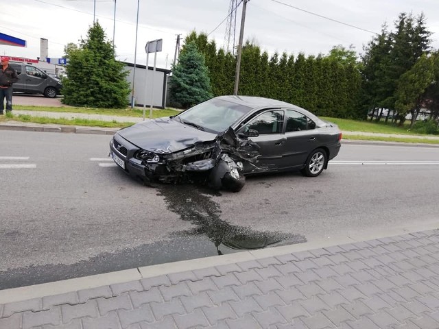 Wypadek na ulicy Wareckiej w Jasieńcu.