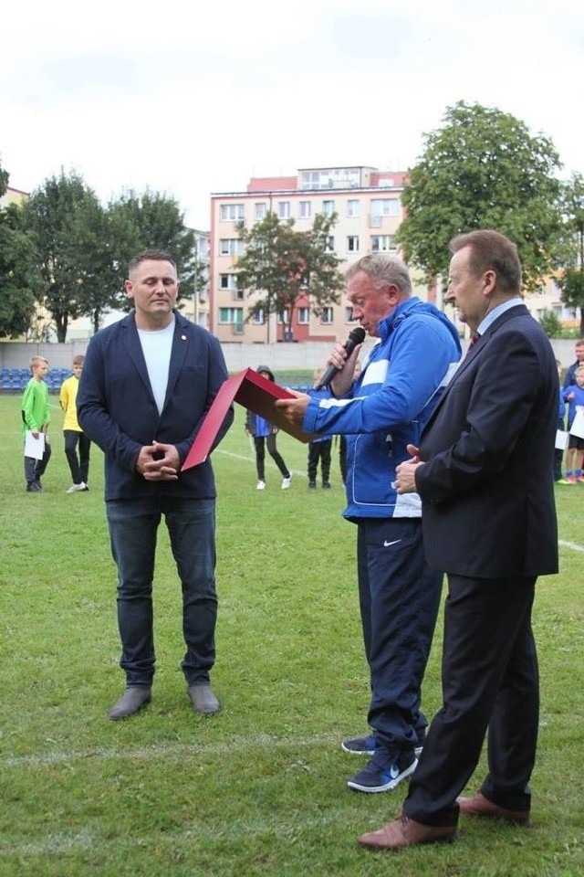 Dionizy Moryń podczas jubileuszu Sparty Gryfice.