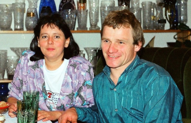 Andrzej Huszcza z żoną Małgorzatą