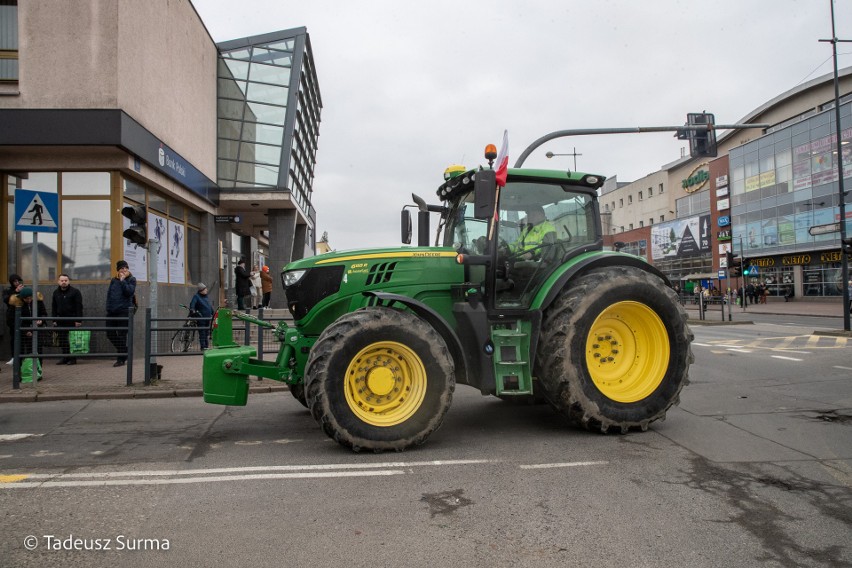  W Stargardzie rolnicy zablokowali ulicę Bydgoską