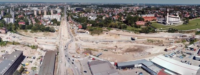 Kraków. Tramwaje od soboty wracają na ulicę Zakopiańską. Postępuje budowa Trasy Łagiewnickiej [ZDJĘCIA]