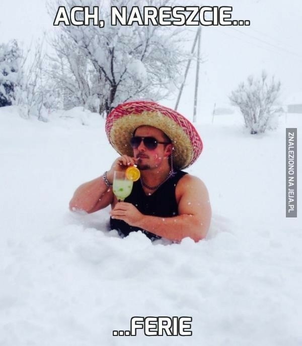 Oto najlepsze memy o feriach zimowych!