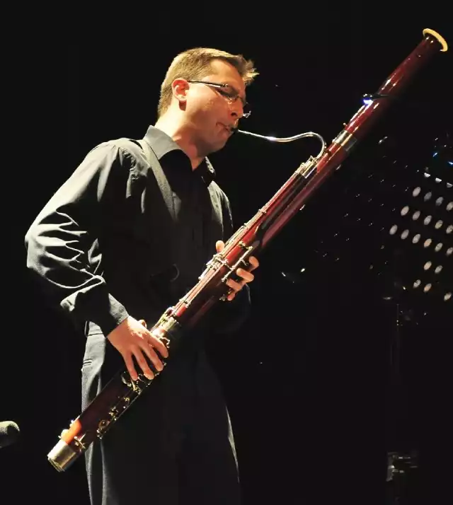 Łukasz Krzętowski jest już znanym wirtuozem fagotu.