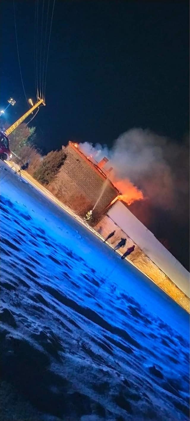 Tragiczny pożar domu koło Olkusza (06.02.2023)