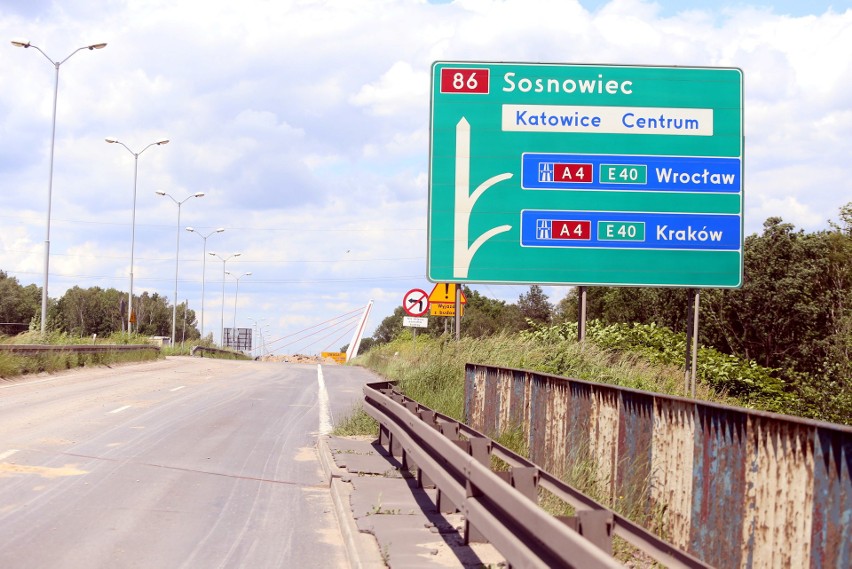 Zamknięty odciek DK86 w Katowicach