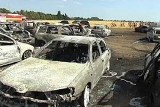 40 aut spłonęło na parkingu przed basenem na Słowacji [WIDEO]