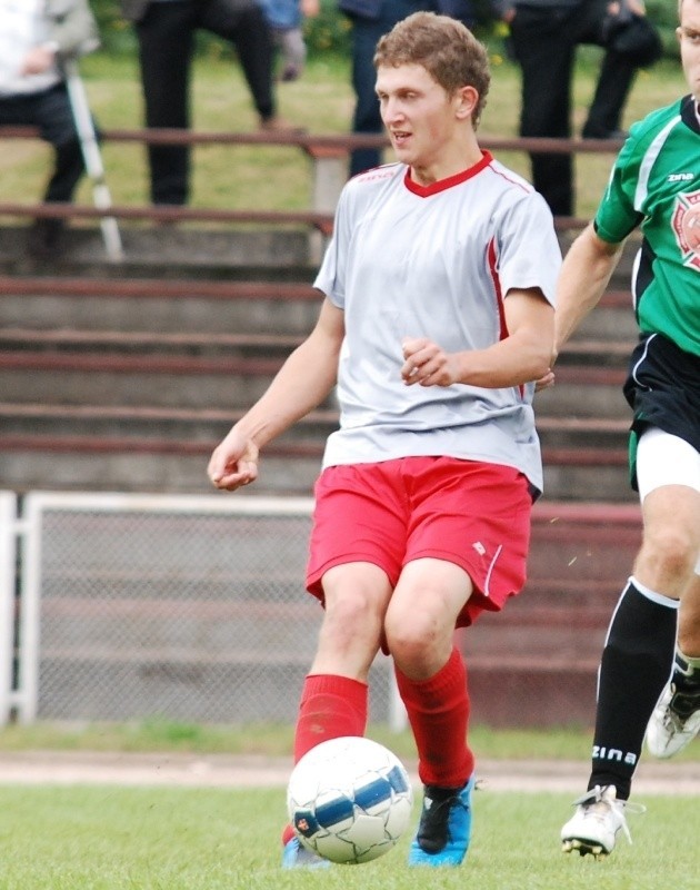 Robert Radek w meczu z Piastem Stopnica zdobył bramkę dla Nidzianki Bieliny. To jego piąty gol w tym sezonie