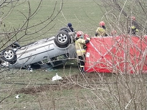 Na miejsce został wezwany śmigłowiec LPR. Niestety kierowca...