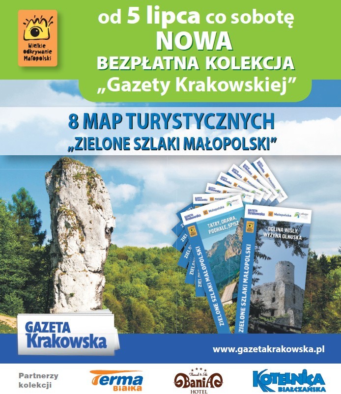 Zielone szlaki Małopolski [MAPA TURYSTYCZNA]