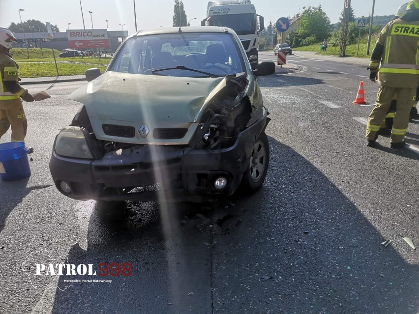 Wypadek na krajówce w Krzeszowicach