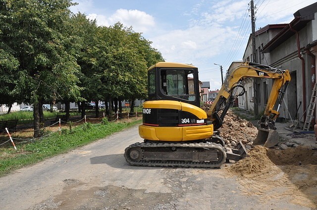 Rynek Starego Miasta w Łęcznej rozkopany w związku z rewitalizacją