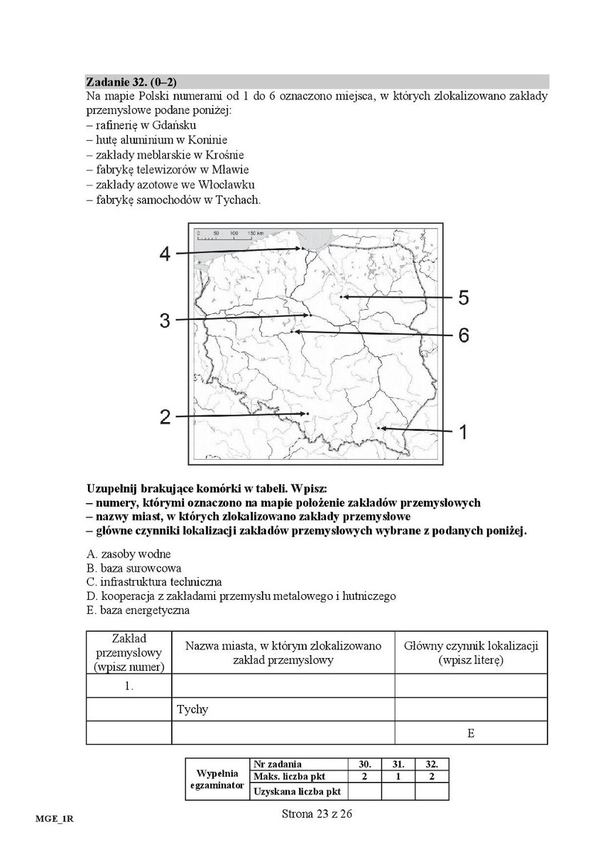 Matura 2016: GEOGRAFIA rozszerzona [ODPOWIEDZI, ARKUSZ CKE]