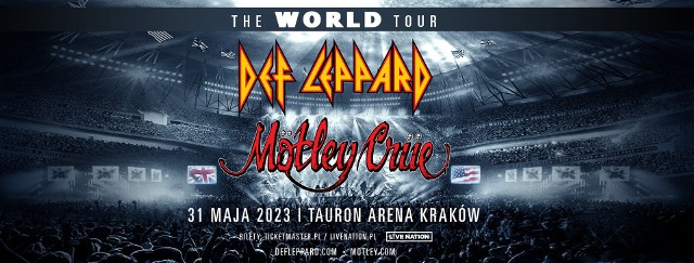 Def Leppard i Mötley Crüe w 2023 roku w Krakowie