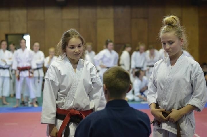 Grad medali karateków w Bytomiu