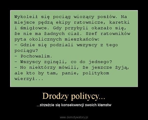 Demotywatory o polskich politykach