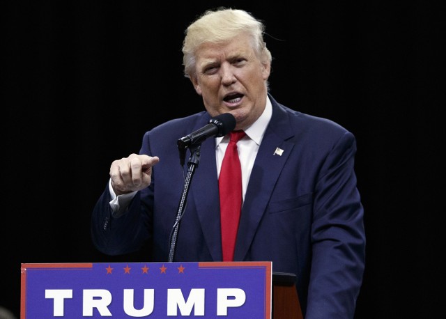 Donald Trump przemawiający w ratuszu podczas eventu w Kolumbie (Ohio, USA) 01.08.2016