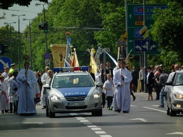 Boże Ciało - procesja centralna w Poznaniu.